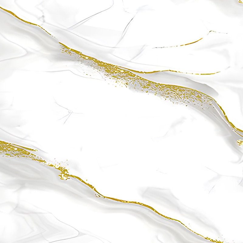 Golden Wave Cloud Pattern Bedroom Wall PET Transfer Film