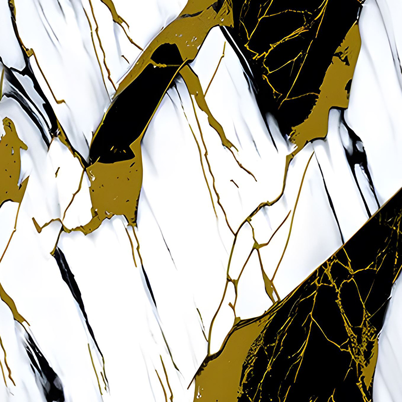 Gilded Black Jade Living Room Wall Decoration PET Transfer Film