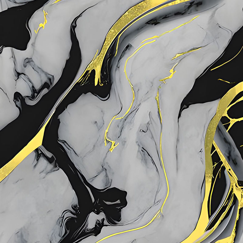 Gilded Ink Style Bedroom Background Wall Decoration PET Transfer Film