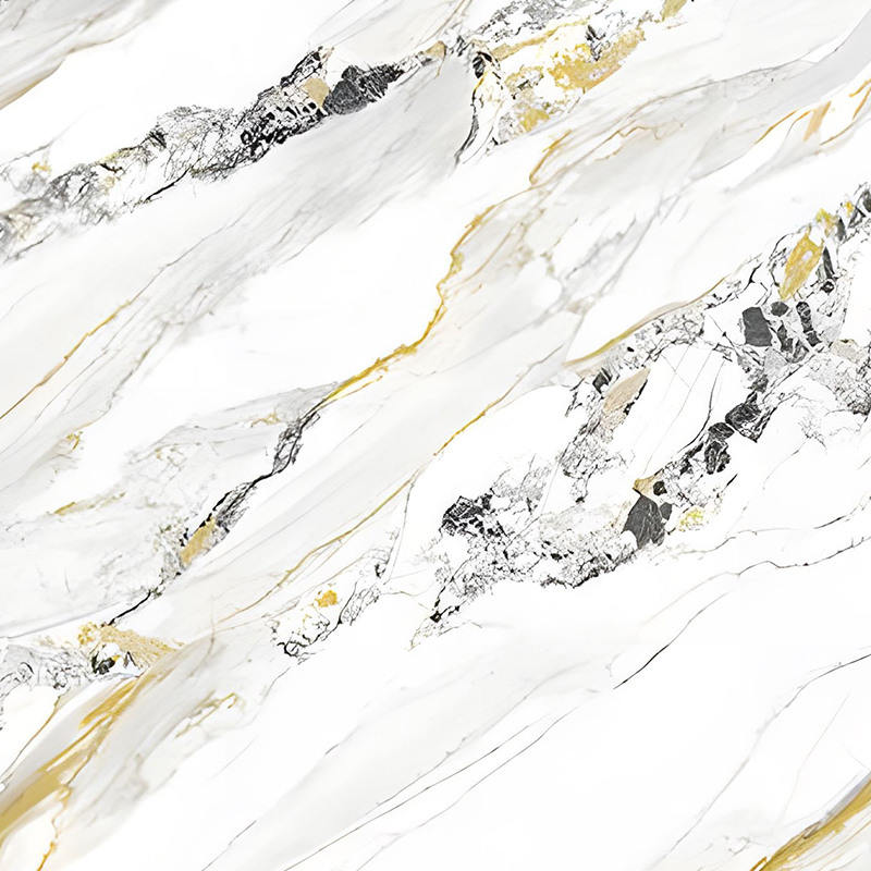 Golden Cloud Pattern Bathroom Wall PET Transfer Film