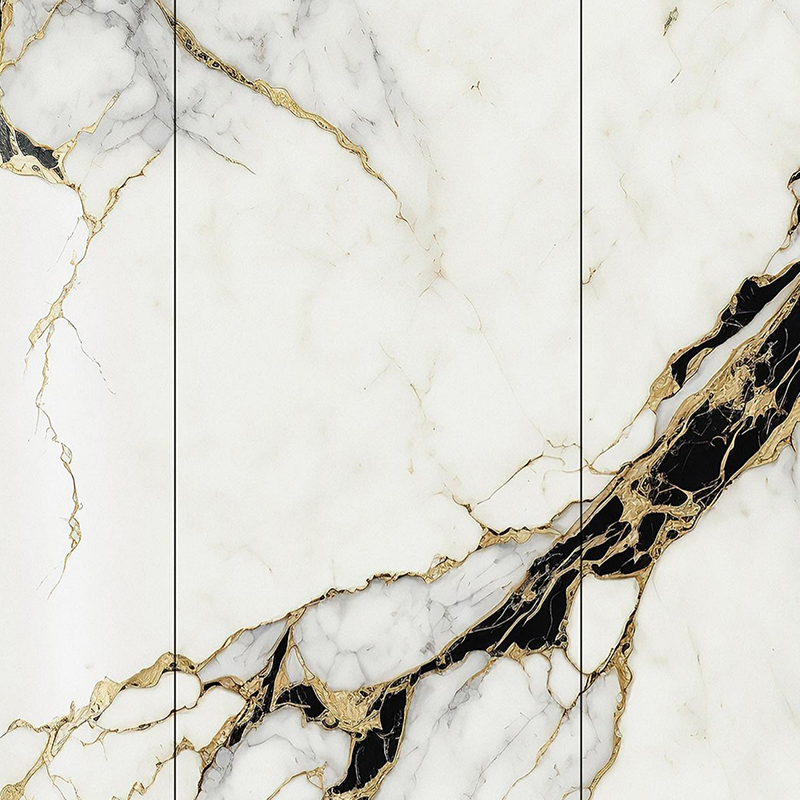 Marble Pattern Gold Wall Decorative 3D Transfer Film