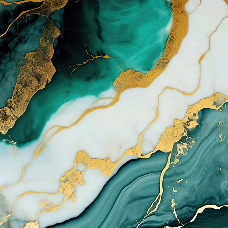 Emerald Gold Vein TV Background 3D Transfer Film