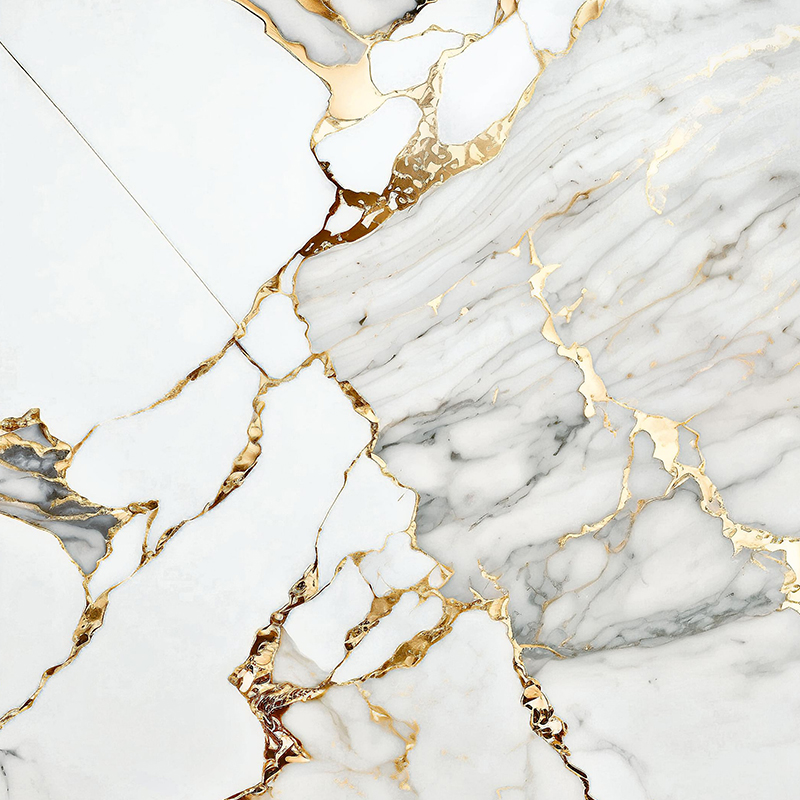 Deep Ocean Gold Pattern Living Room Wall 3D Transfer Film