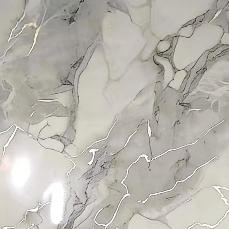 Formaldehyde-Free High Gloss Faux Marble UV Board for Office Partition Wall