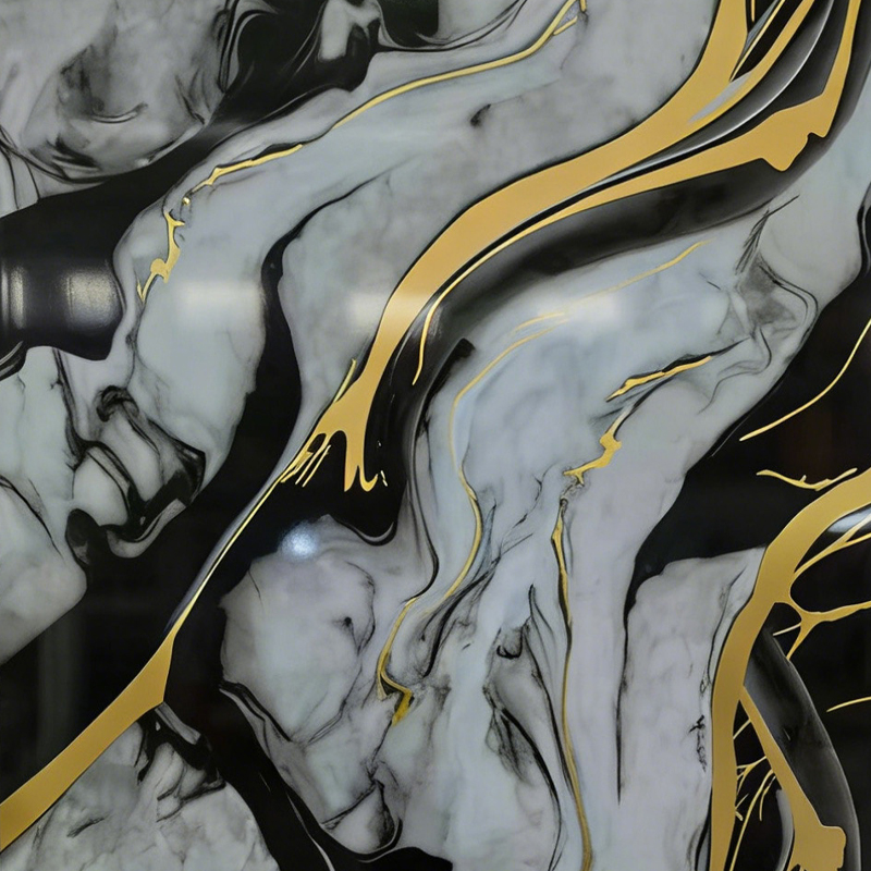 Easy-Clean UV Coated Marble Panel for Living Room TV Background Wall