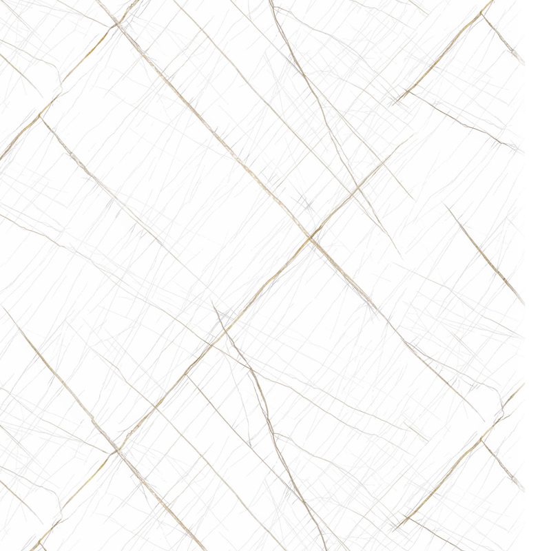 Moisture-Proof White Gold Marble UV Wall Panel for Bedroom Feature Wall